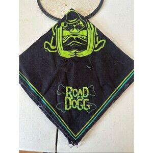WWE Vintage Road Dogg Bandana Black Green Wrestling